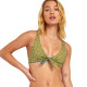 RVCA Γυναικείο μαγιό Axis Revo Tie Front - Bikini Top